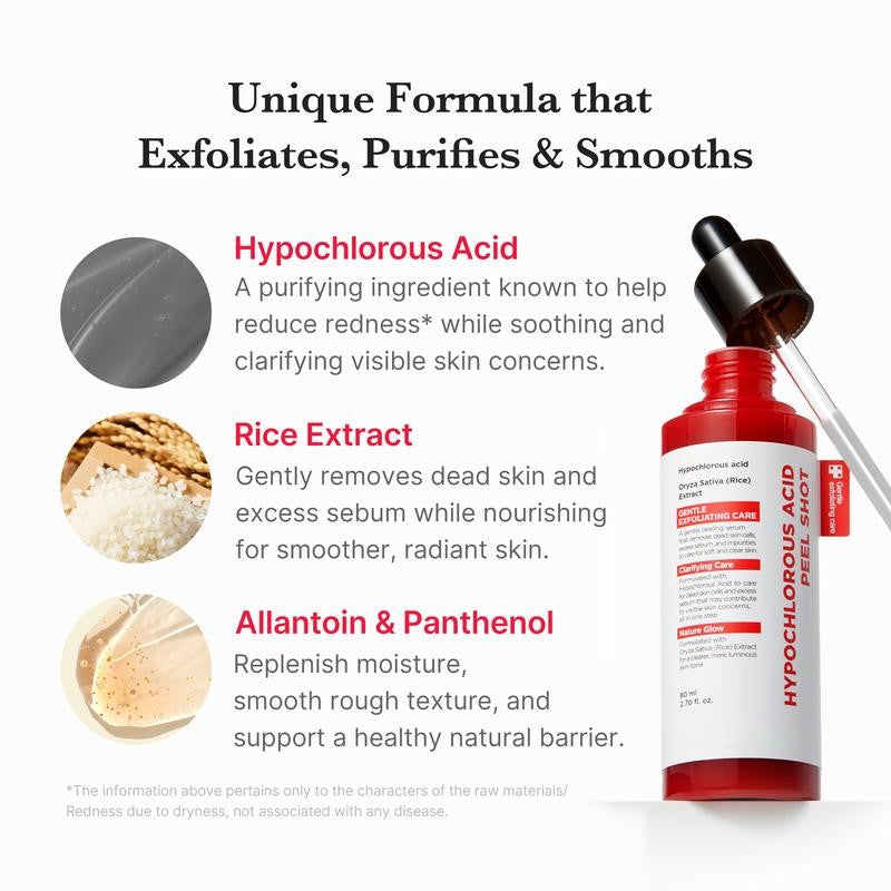 Hypochlorous Acid Rice Peel Shot